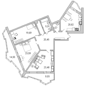 планировка, фото №1