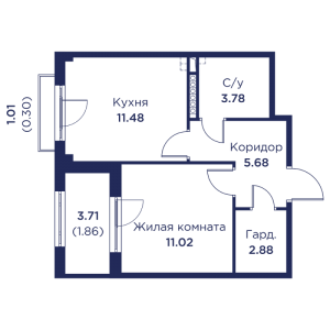 планировка, фото №1