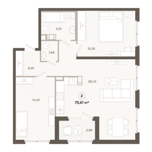 планировка, фото №1