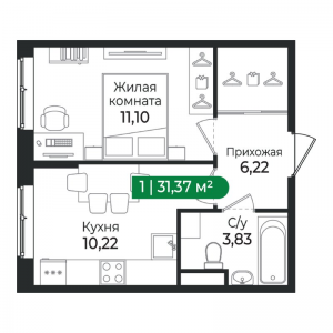 планировка, фото №1