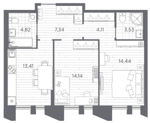 планировка, фото №1