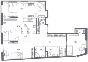 планировка, фото №1