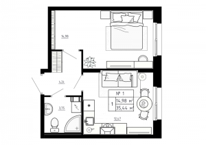 планировка, фото №1