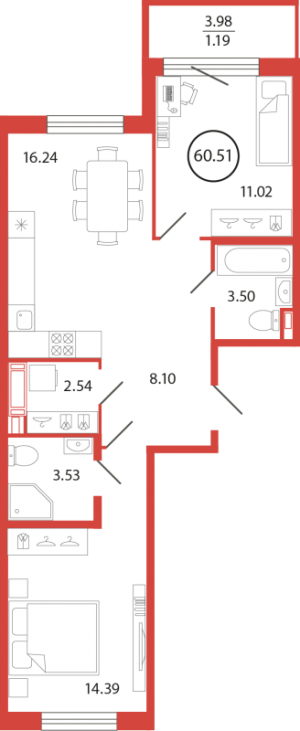 планировка, фото №1