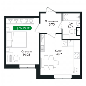 планировка, фото №1