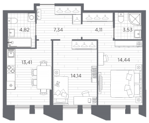 планировка, фото №1