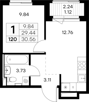 планировка, фото №1