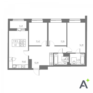 планировка, фото №1