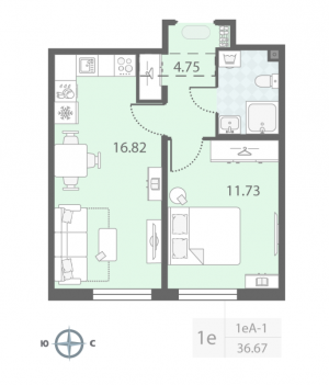 планировка, фото №1