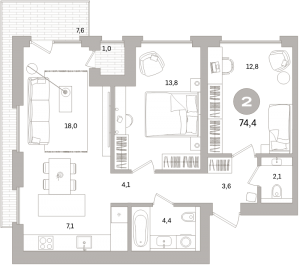 планировка, фото №1