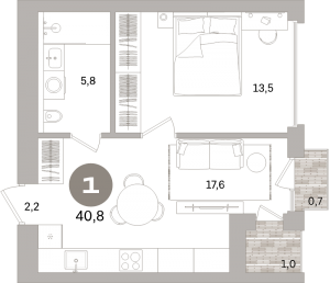 планировка, фото №1