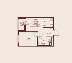 планировка, фото №1