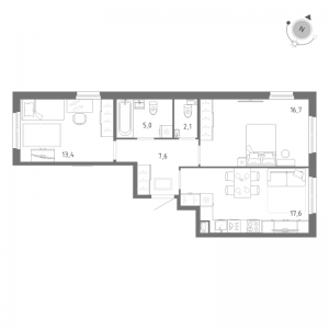 планировка, фото №1