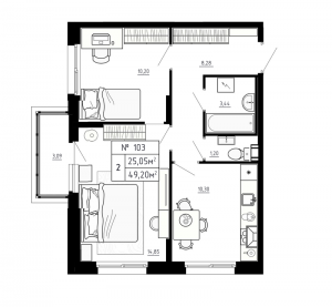 планировка, фото №1