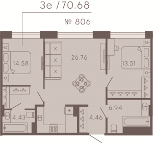 планировка, фото №1