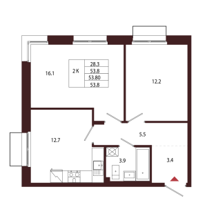 планировка, фото №1