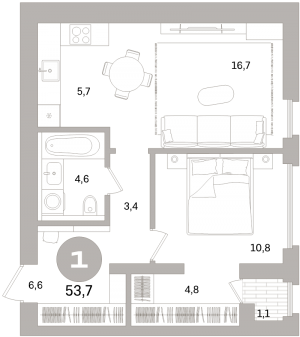 планировка, фото №1