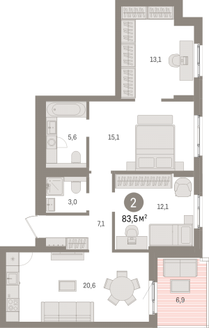 планировка, фото №1