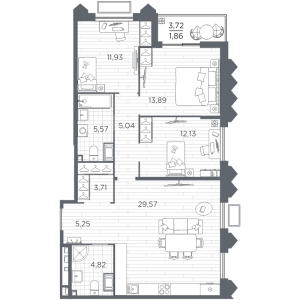 планировка, фото №1