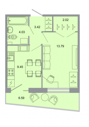 планировка, фото №1