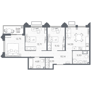 планировка, фото №1