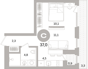 планировка, фото №1