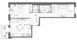 планировка, фото №1