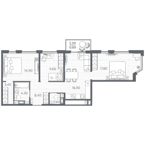 планировка, фото №1