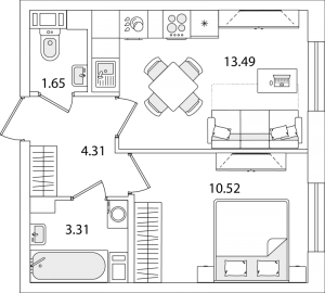 планировка, фото №1