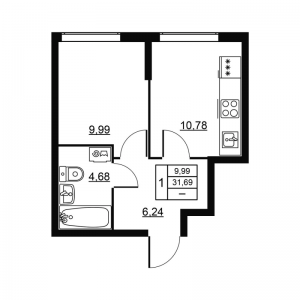 планировка, фото №1