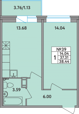 планировка, фото №1