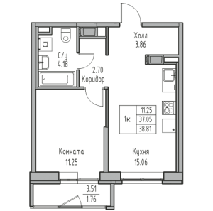 планировка, фото №1