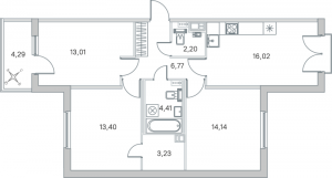 планировка, фото №1