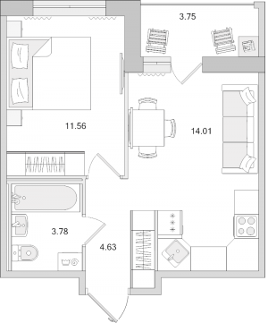 планировка, фото №1