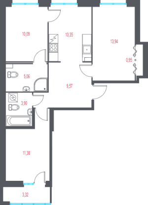 планировка, фото №1