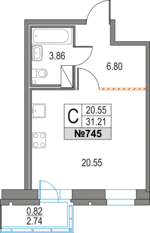 планировка, фото №1
