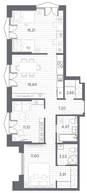 планировка, фото №1