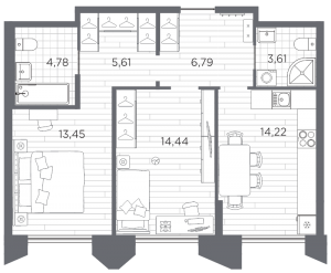планировка, фото №1