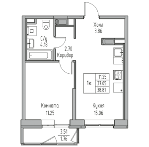 планировка, фото №1