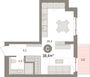 планировка, фото №1