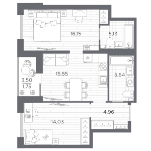 планировка, фото №1