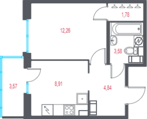 планировка, фото №1