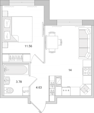 планировка, фото №1