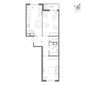 планировка, фото №1