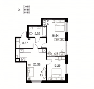 планировка, фото №1