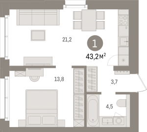 планировка, фото №1