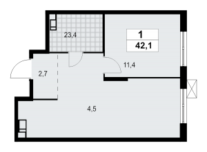 планировка, фото №1