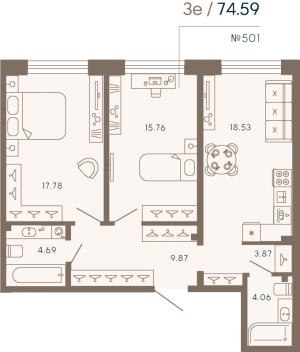 планировка, фото №1