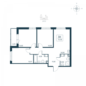 планировка, фото №1