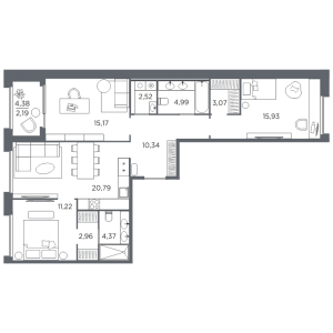 планировка, фото №1